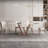 Luxury Rectangular Rock Slab Dining Table Sets-111120717