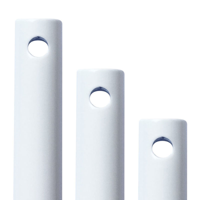 Down Rod, 12" H x 0.75" W x 0.75" D, Gloss White