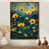 Toile avec cadre flottant brun