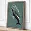 Whale at Peace Coastal - Wrapped Canvas-1701294501-1701294507