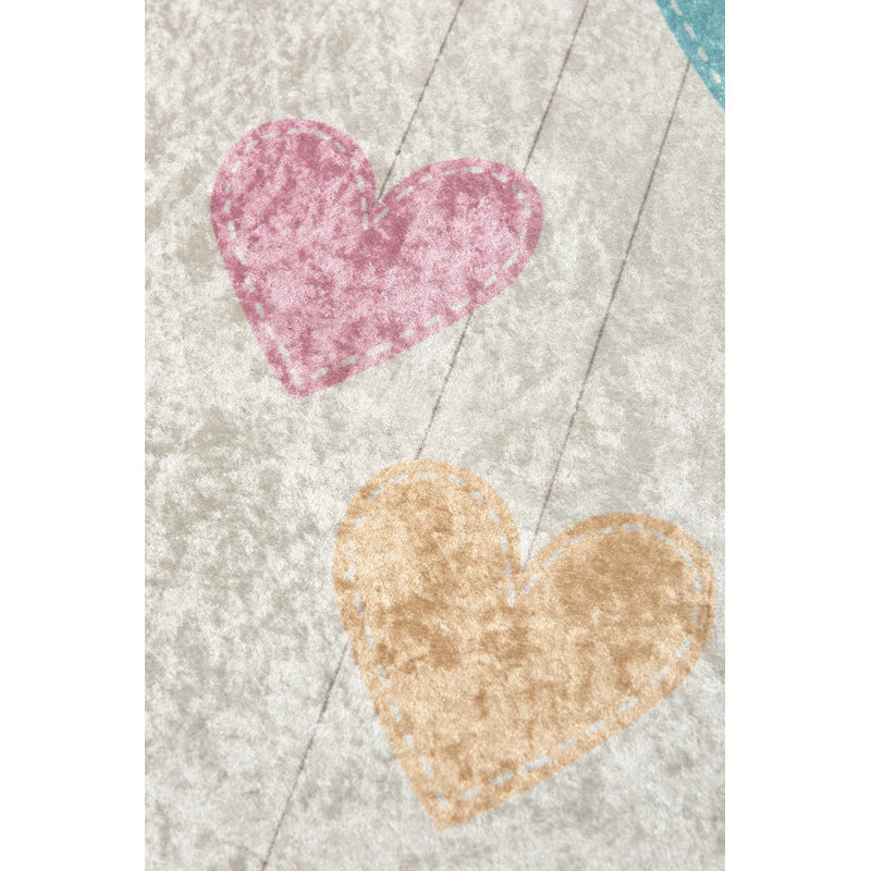Machine Washable Area Rug, 100% Polyester, 4.6 x 6.2 Feet | Antibacterial, Non-Slip Underside, Pile Height: 0.4 Inches | Durable & Easy Care, Perfect for Living Room, Bedroom, and Dining Areas