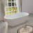 67'' Freestanding Soaking Solid Surface Bathtub In White