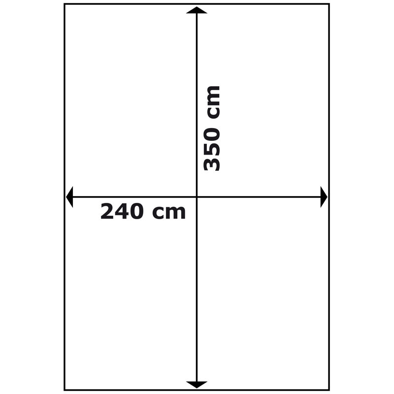 Symple Stuff 3.5cm W x 2.4cm D Fabric Grey Cover Retractable Patio Awning
