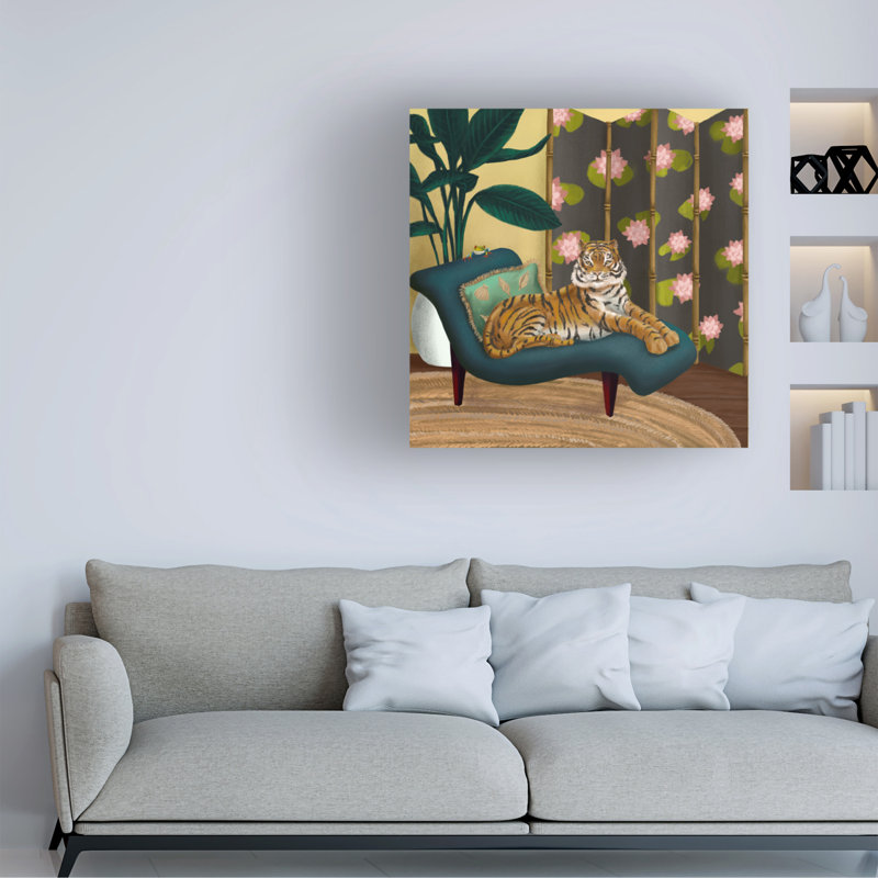 «Animals Of Leisure 4» par Christine Rotolo, reproduction sur toile, H 18 po x l 18 po x P 2 po