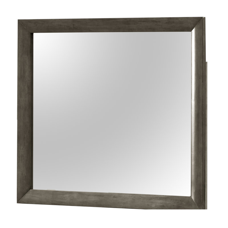 Miroir mural chic Chic, Gris, 39 po x 35 po, Rectangulaire