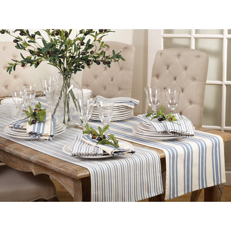 Weaver Striped 100% Cotton Table Runner