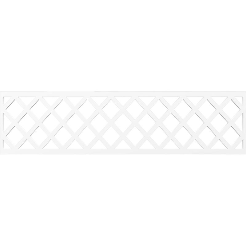 Moulure Manchester Fruster, H 12 po x l 47 po x P 0,38 po, PVC de qualité architecturale