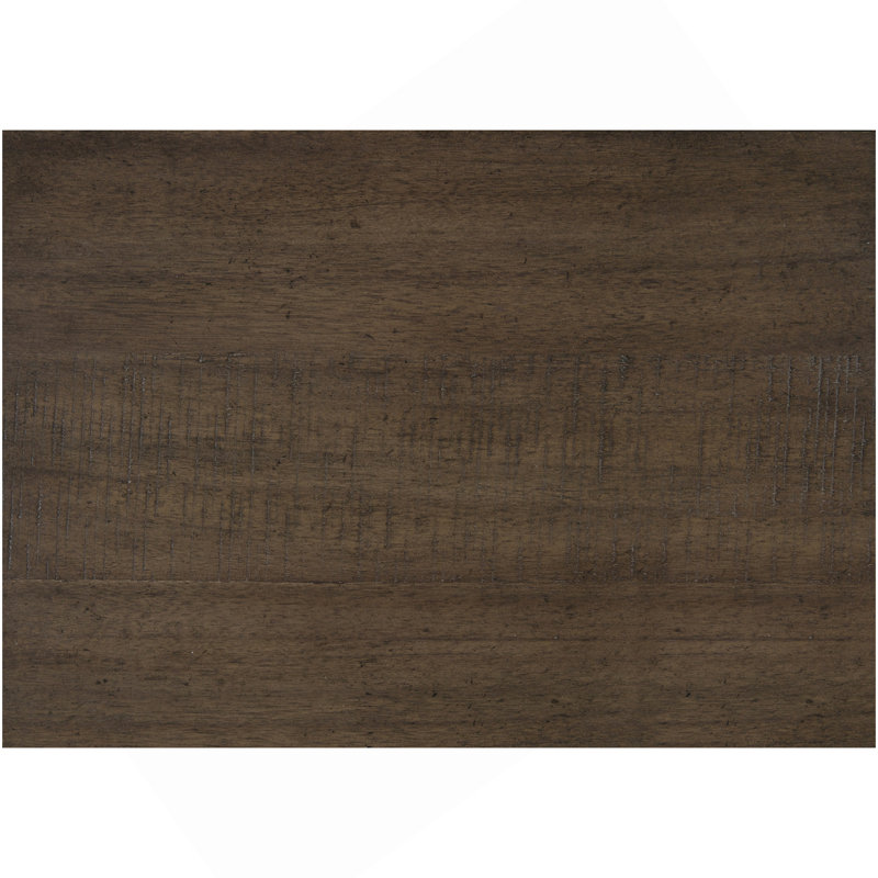 Table de salle à manger de style contemporain avec rallonge brune