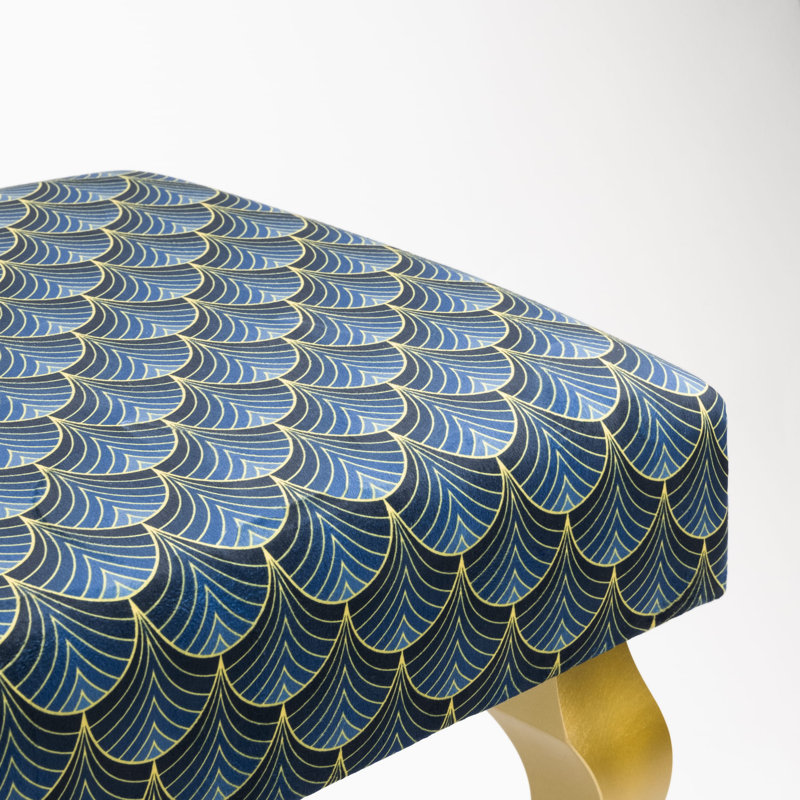 Massenburg Velvet Upholstered Bench, H45 x W120 x D30cm