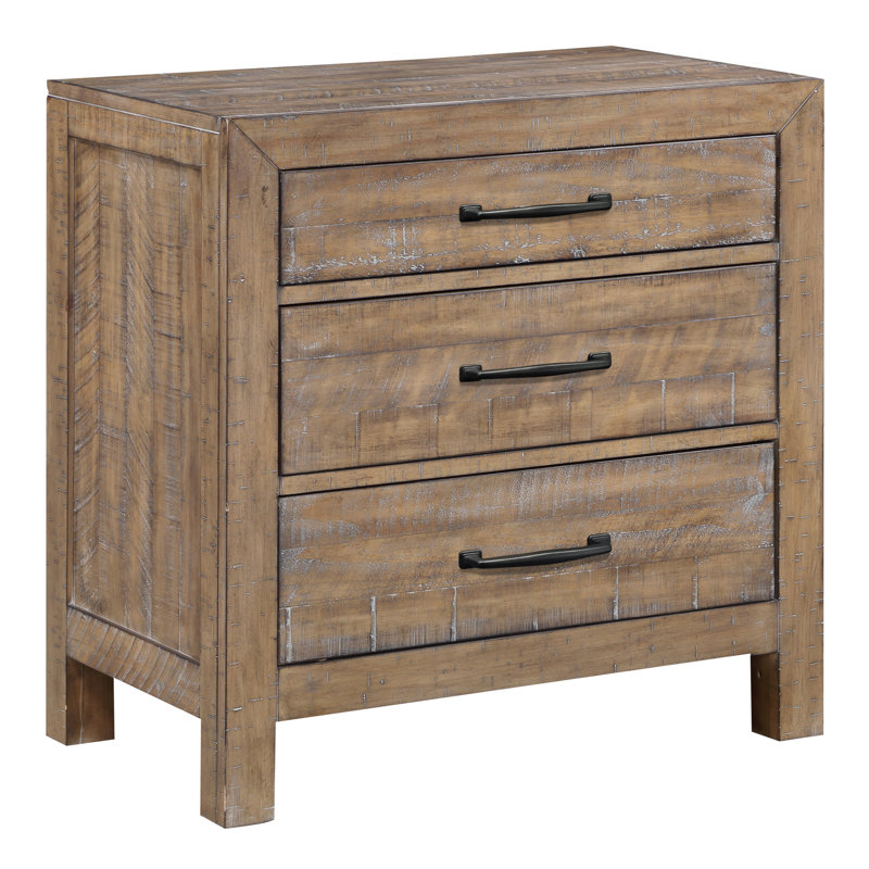 ANDRIA 28'' W Solid Wood Nightstand