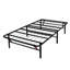 Cadre de lit plateforme pliable en métal robuste pour lit simple-1694838620