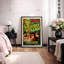 «The Invisible Man Classic Horror Film», affiche d'art de film de science-fiction rétro, impression sur toile encadrée-123405669-123405674