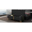 Elegant Upholstered Storage Ottoman,Storage Bench with Metal Legs for Bedroom,Living Room,Fully Assembled Except Legs,Black