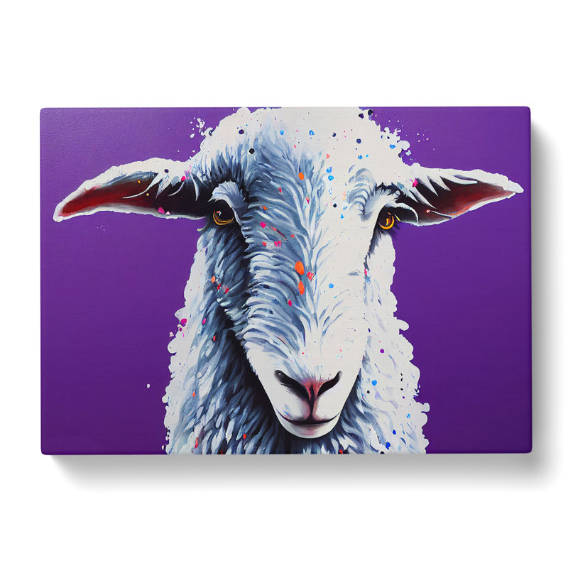 Colourful Sheep Vol.2 - Wrapped Canvas, 35cm H x 50cm W x 3cm D