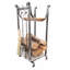 Handcrafted Sling Fireplace Log Rack