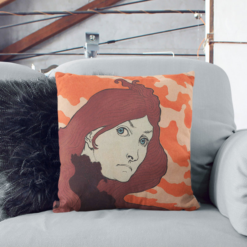 Square Cushion, White, 55cm H x 55cm W x 20cm D