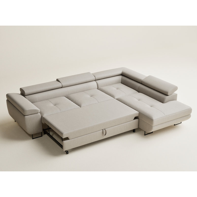 4 Seater Corner Sofa, Cream, Right Hand Facing