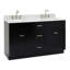 Ensemble de meuble-lavabo double 61 po Partham-94350907