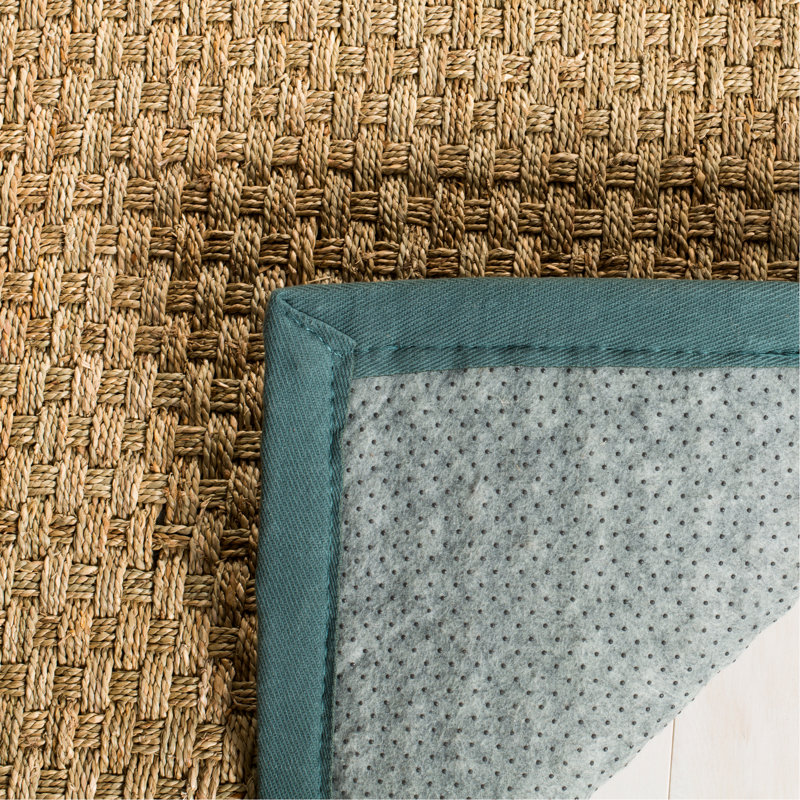 Tapis naturel / bleu clair Chester, Rectangle de 5 pi x 8 pi