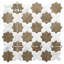 Carreau de mosaïque en porcelaine 11 "7/8 po x 11-7 / 8 po Llama Star