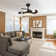 42'' Crystal Ceiling Fan With Remote Kit