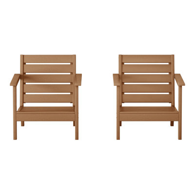 Chaise à assise profonde (ensemble de 2)