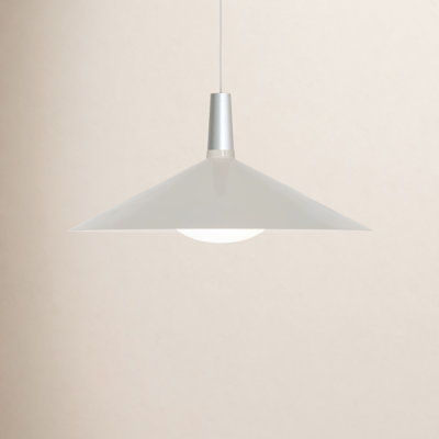 Bower Single Light Steel Aluminium Dimmable Pendant