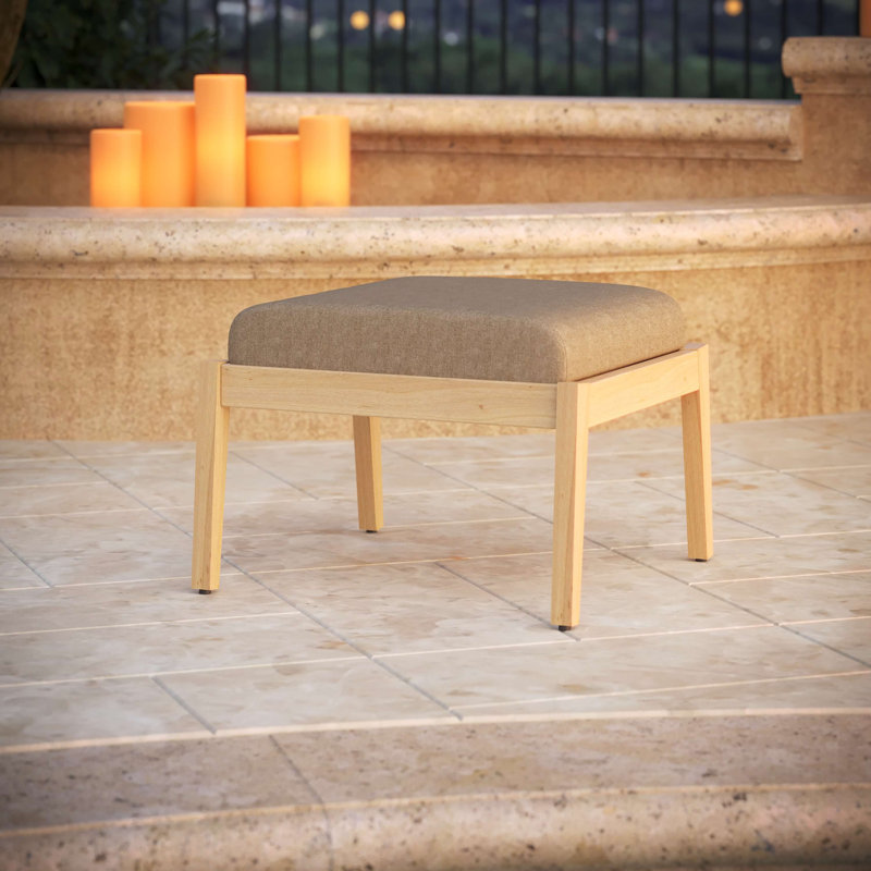 Coussin de repose-pieds d'extérieur Sunbrella®, Sunbrella® spectre champignon, H 4 po x l 22 po x P 20 po