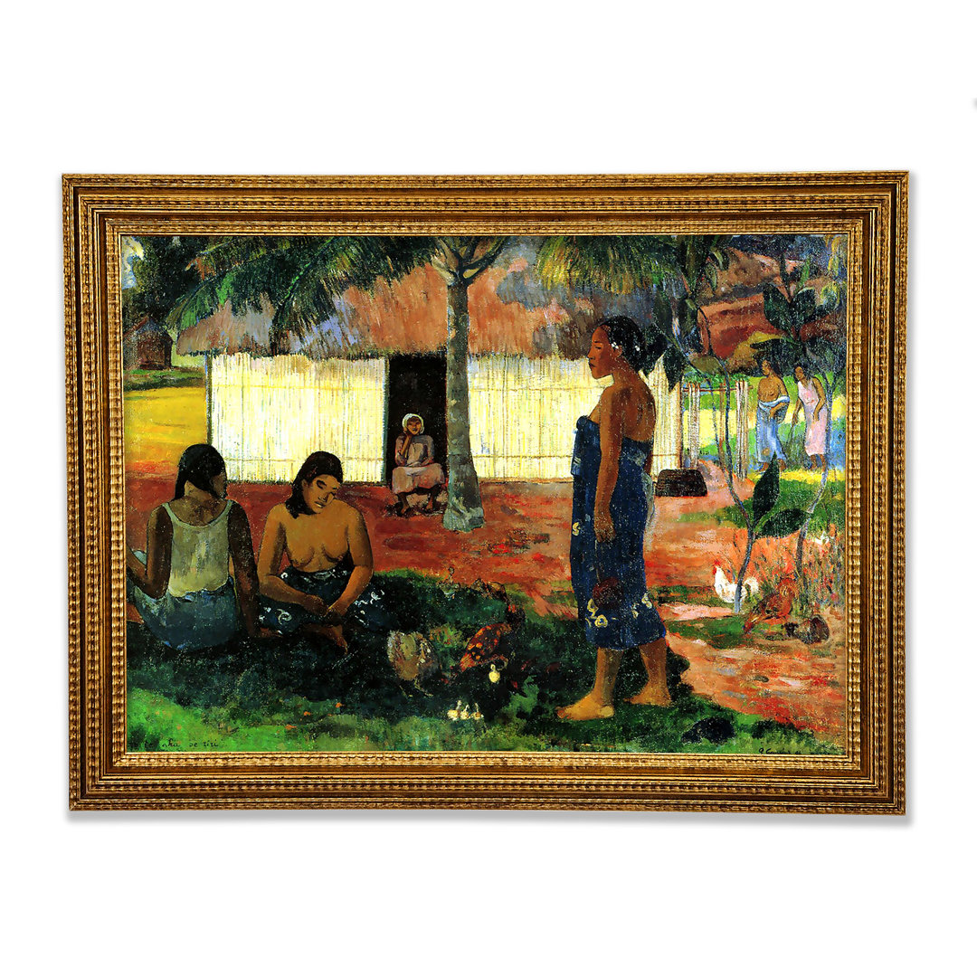 Warum bist du wütend von Gauguin - Einzelne Bilderrahmen Kunstdrucke