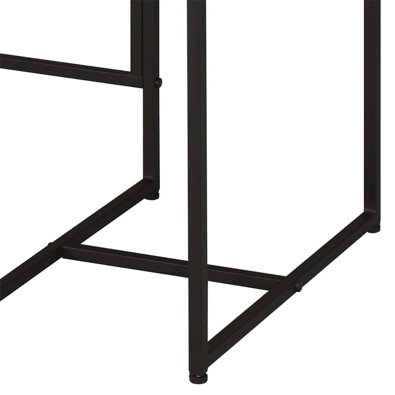 Desirre Rustic Finish Writing Desk With USB Port, Combining Modern Functionality And Aesthetic Appeal For Home Office Use