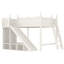 Lit mezzanine en bois avec tablettes, garde-robe et glissade amovible-125006284-125006287