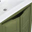 Petit meuble-lavabo avec lavabo en céramique