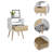 1-Drawer 1-Shelf Nightstand, Superior Top-144862634