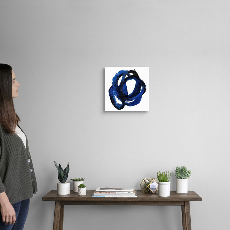 « Eternal indigo II » par PI studio-impression sur toile, Toile tendue, H 12 po x l 12 po x P 1,25 po