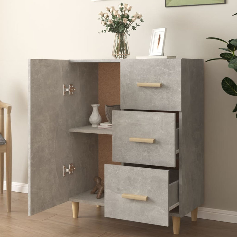 Hyang 1 - Door Rectangle Accent Cabinet, Grey