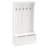 38" 3-In-1 Entryway Hall Tree With Storage Bench, Coat Rack With Four Hooks And Shoe Storage, White