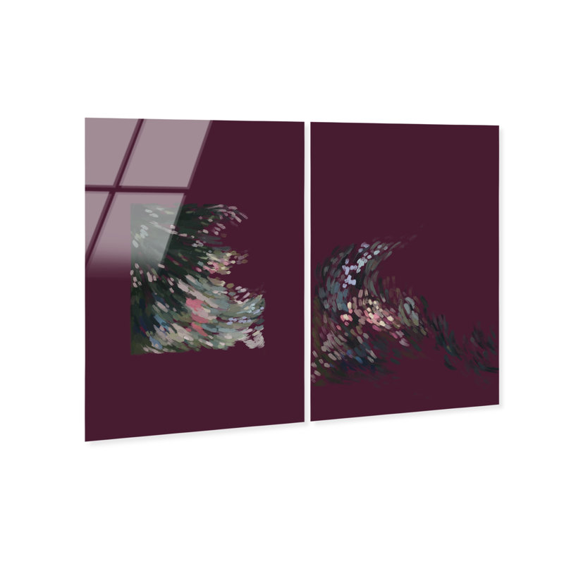 Delicate Spring Set High-Gloss Frameless Acrylic Glass Wall Art Abstract Print by Oliver Gal, Ready to Hang, 10 x 15