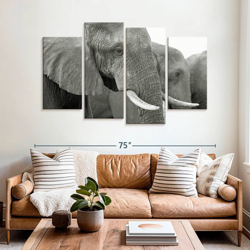Elephant Ivory Tusks, H 42 po x l 68 po