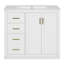 Meuble-lavabo 36 po avec lavabo en céramique-864081873