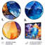 Or et bleu cristal pierre noyau II - pierre géode métal Art mural-599031720
