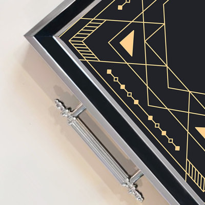 Élégant plateau en verre de 19,7 po x 11,4 po x 1,4 po | Fabrication 100% verre durable | Facile à nettoyer avec un chiffon humide | Idéal pour le service, la présentation décorative et l'organisation | Ajout élégant à la décoration intérieure