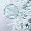 Arbre de Noël artificiel enneigé 4 pi avec 150 lumières incandescentes blanc chaud, 856 branches, pin articulé en PVC pour une décoration festive