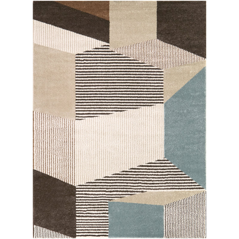 Tapis crème Barrett, Rectangle 5 pi 3 po x 6 pi 11,9 po