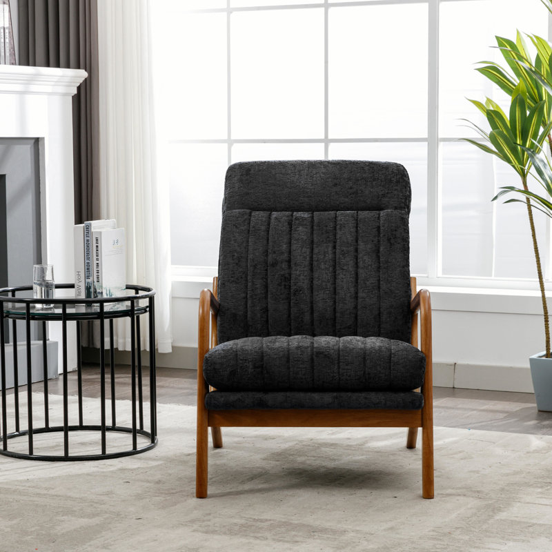 Fauteuil Alleghany, Velours noir