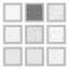 Melannco 8-In X8-In Set Of 9 Frames, White
