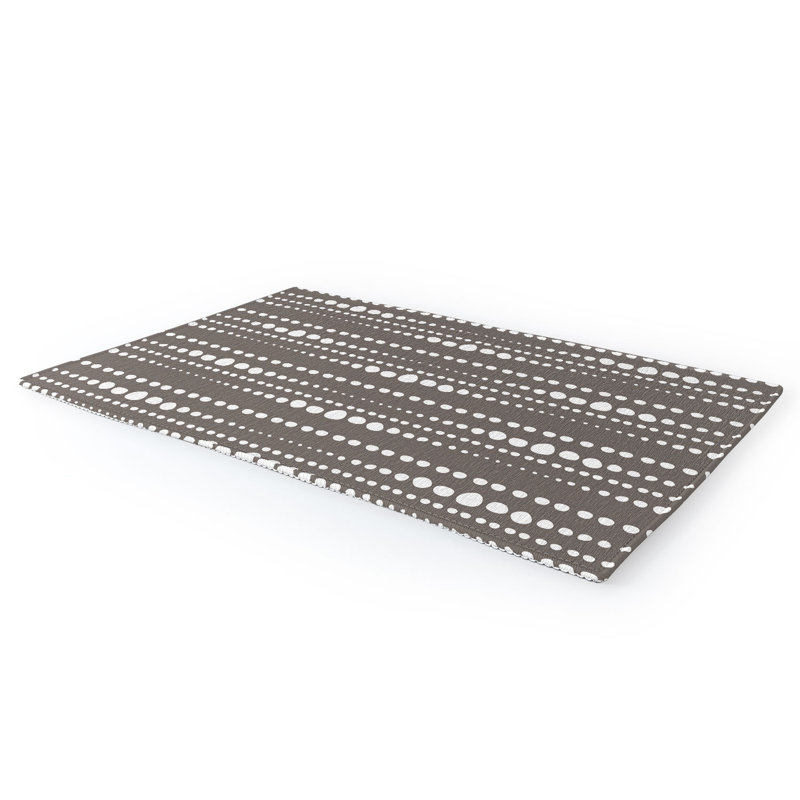 Tapis abstrait gris / blanc, Rectangle 5 pi x 7 pi
