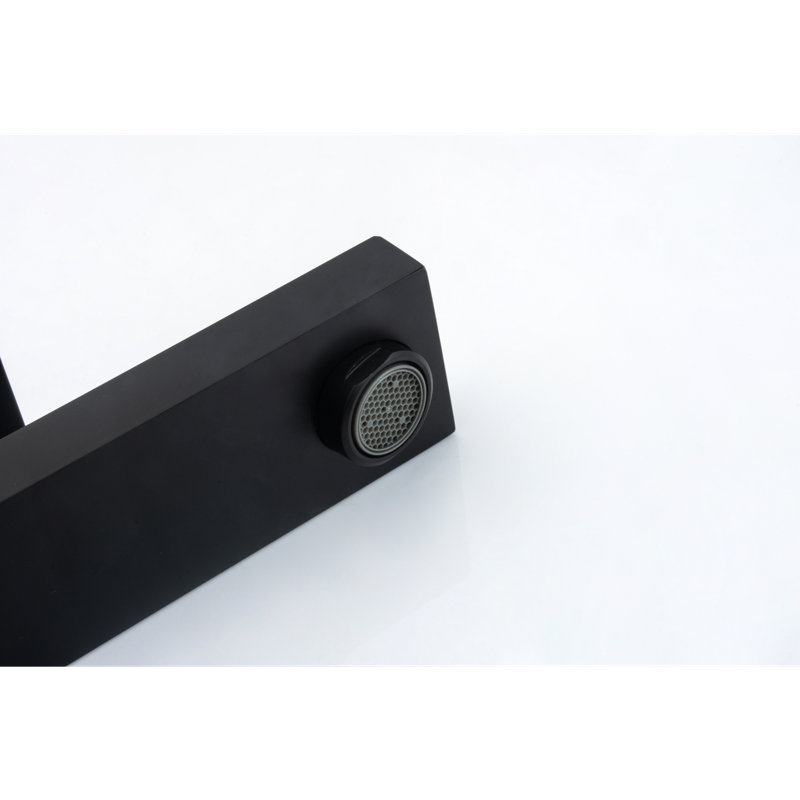Upc Faucet With Drain, Oil Rubber Black
