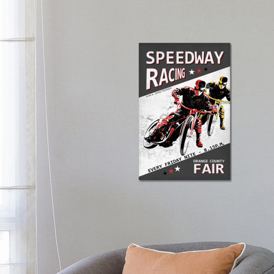 Speedway Racing OC Fair 1 Piece Wall Art on Canvas