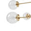 Lustre en métal 8 lumières avec ampoules sphériques Voir ci-dessous