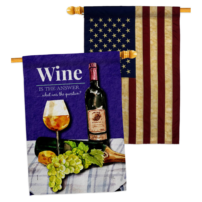 Drapeau de maison Wine